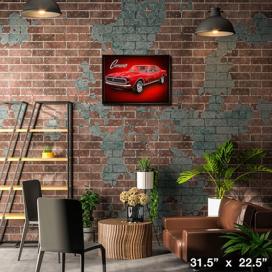 Camaro 20" x 29" Framed Canvas by Michael Fishel 31.5" x 22.5"